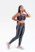 Conjunto Fitness Top Básico e Calça Básica Zig Zag Chumbo - comprar online