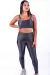 Conjunto Fitness Top Básico e Calça Básica Zig Zag Chumbo na internet