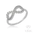 Anel Infinity Zircônia Ródio