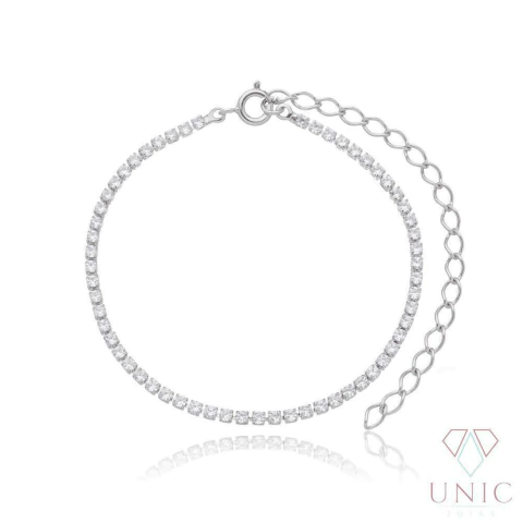 Pulseira Eloá Zircônia Ródio