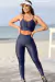Conjunto Fitness Top Bel e Calça Básica Marinho