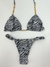 Top Cortininha Correntes e Tanga Frufru Zebra - comprar online