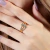 Anel Heart Lines Dourado Zircônia Colors - Biquínis Camila Alves