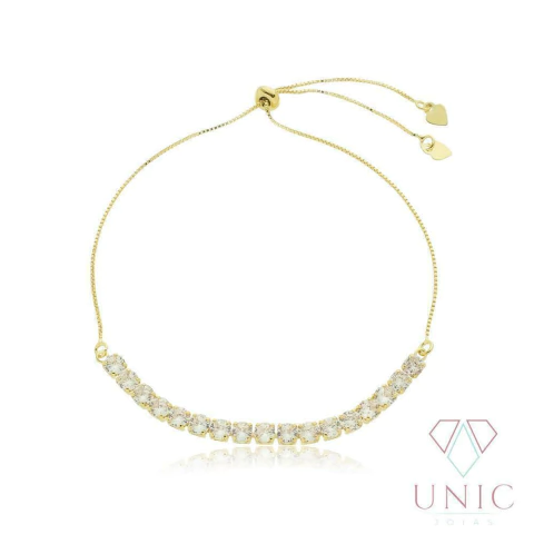 Pulseira Noelle Zircônia Dourado