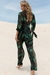 Conjunto Kimono Manga Longa e Calça Tule Folhagem Tropical - comprar online