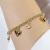 Pulseira Rose Zircônia Dourado - comprar online