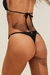 Tanga Fio Dental Argola Preto - Biquínis Camila Alves
