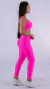 Conjunto Fitness Top Básico e Calça Básica Zig zag Rosa Neon na internet
