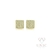 Brinco Square Zircônia Dourado