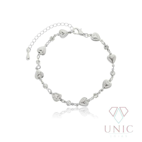 Pulseira Yasmin Zircônia Ródio