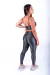 Conjunto Fitness Top Básico e Calça Básica Zig Zag Chumbo