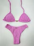 Top Cortininha e Tanga Lateral Larga Geribá Rosa - comprar online