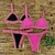 Tanga Crochê Rosa Neon - comprar online