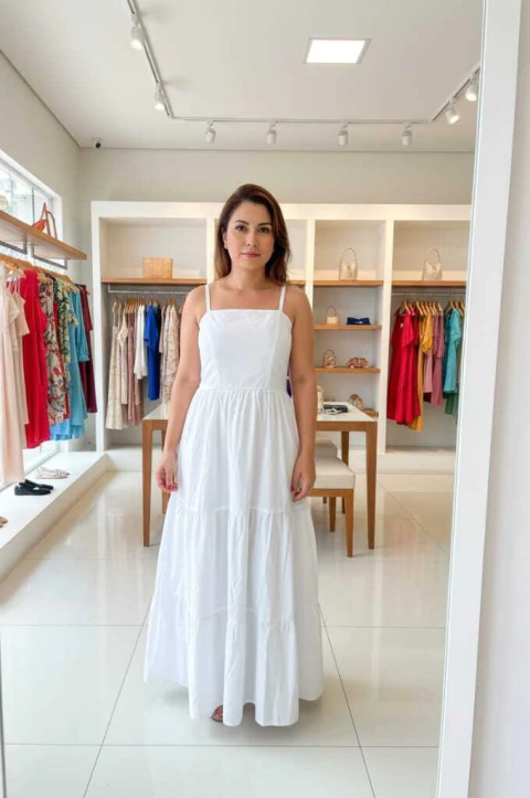 Vestido Antonela -Branco - comprar online