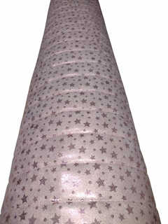 Canelon MIcrofibra Estrellas Rosa con Glitter - comprar online