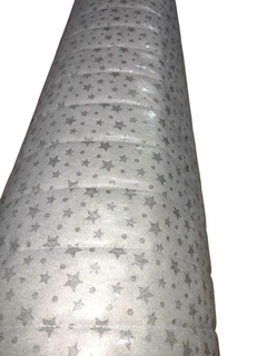 Canelon MIcrofibra Estrellas Blanco con Glitter - comprar online