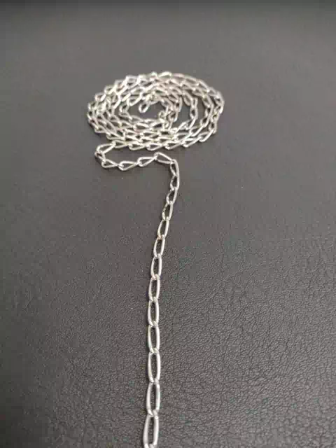 Cadena Plateada eslabon largo