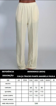 Calça TrackPants Paula Amarela - loja online