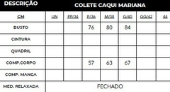 Colete Mariana Caqui - loja online