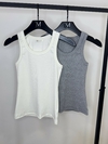 Pack Regata Taty - Off White + Cinza Mescla - comprar online