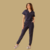 Scrub feminino Anny na cor marinho