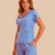 Scrub feminino Júlia, azul farda