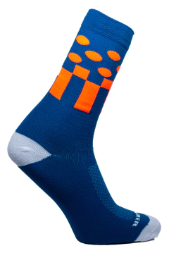 Meia Bubbles Laranja Cano Médio Partenza