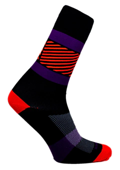 Meia Multistripes Preto Cano Médio Partenza