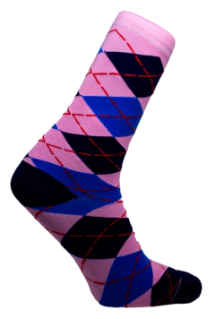 Meia Argyle Rosa Cano Médio Partenza