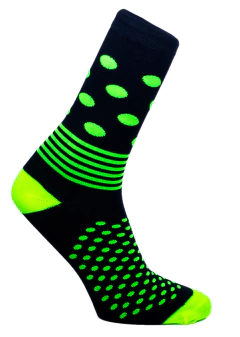 Meia Bolinhas Neon Cano Médio Partenza