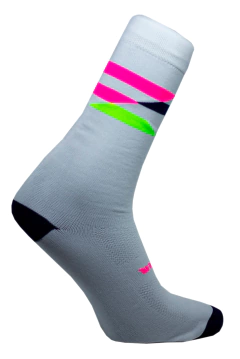 Meia Neontracks Branco Cano Médio Partenza