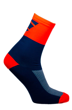 Meia Run Azul Petróleo Cano Médio Performance Partenza