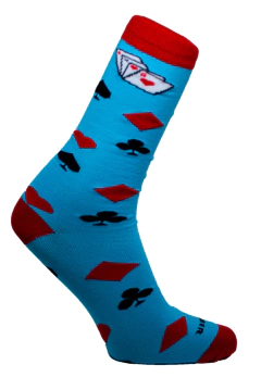 Meia Naipes Azul Cano Médio Partenza