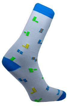 Meia Tetris Branco Cano Médio Partenza