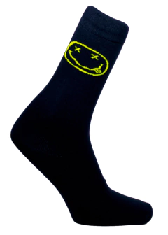 Meia Smile XX Preto Cano Médio Partenza