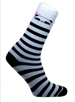 Meia Panda Stripes Cano Médio Partenza