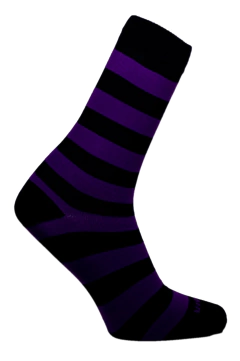 Meia Listras Roxo Cano Médio Partenza