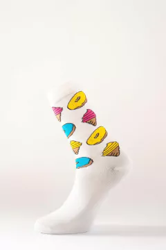 Meia Ice Cream and Donuts Cano Médio Partenza