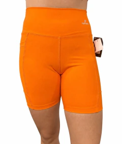Short Francesca Laranja - 2 bolsos
