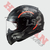 Casco Ls2 353 Rapid Circle Black Mate Naranja (M)