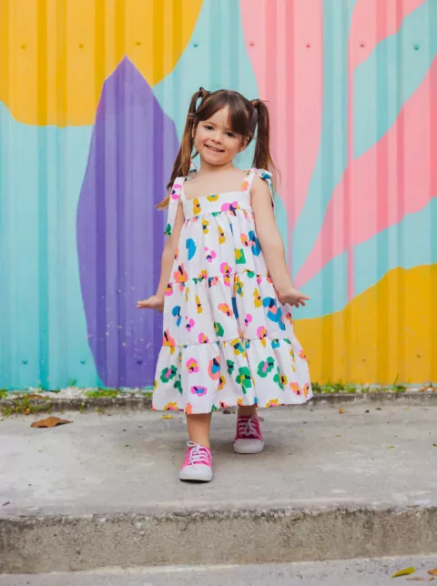 Vestido Oncinha Divertida Alça