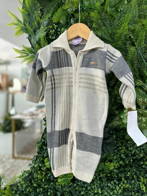 Macacão Tricot Xadrez Clássico