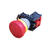 BOTÃO DE EMERGÊNCIA COGUMELO 1NF RETENÇÃO S/CHAVE-ANEL PLÁSTICO-22MM-IP65