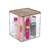 Organizador Encaixa H3 Com Tampa Madeira 14,6 X 14,6 X16,2 Cm