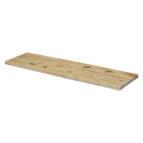 Prateleira Reta Pinus + Suporte Invisível 80x20x1,5