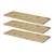 Kit 3 Prateleira Reta Pinus + Suporte Invisível 60x20x1,5