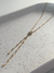 COLAR SOPHIA GRAVATINHA GOTA MICRO ZIRCÔNIAS - DOURADO - comprar online