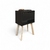 Velador XL Dark - Velador negro con puerta - muevle