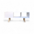 Rack suiza - Rack blanco - mueble para tv 50"