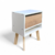 2x Velador Andes - Velador madera con blanco Moderno mesa de noche con 1 cajón, puerta y 1 espacio. en internet